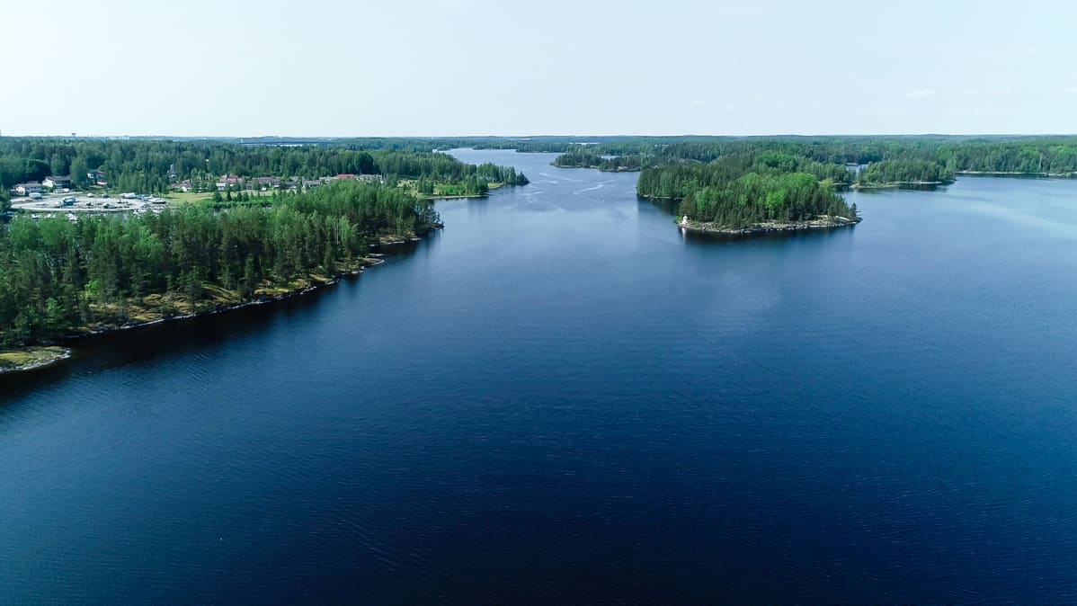 Saimaa ilmasta Murheistenrannan kohdalta