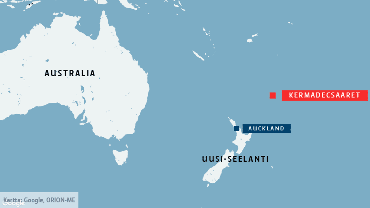 uusi seelanti kartta Uuden Seelannin Kermadecsaarilla hyvin voimakas maanjäristys | Yle 