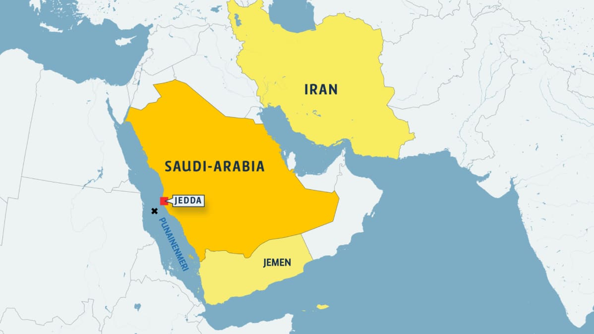 saudi arabian kartta Iranin media: Iranilaisella tankkerilla räjähti Saudi Arabian 