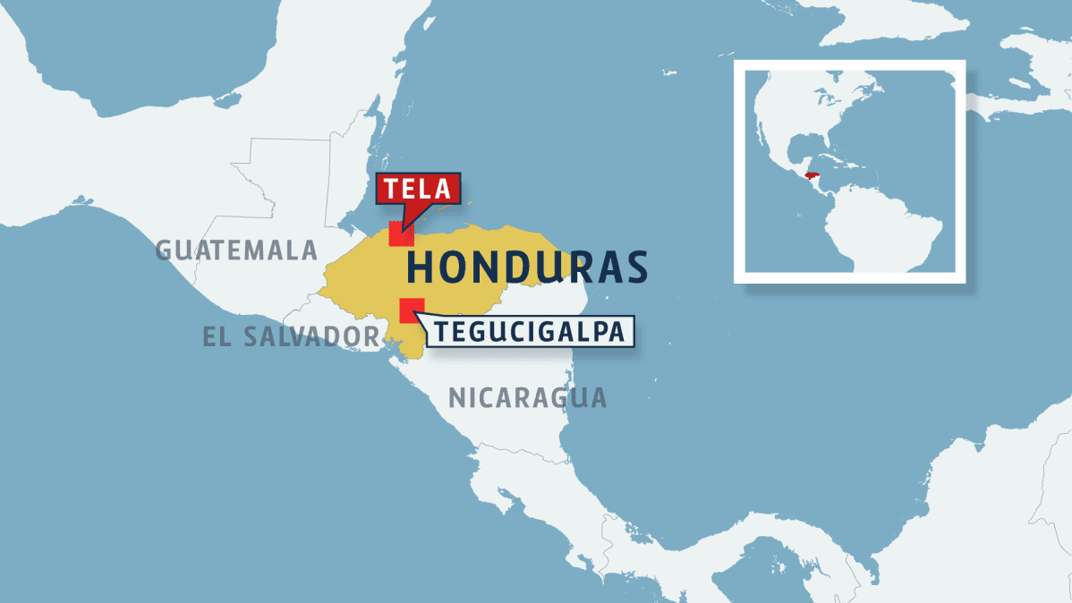 honduras kartta Hondurasissa ainakin 18 on kuollut jengitappelussa vankilassa 
