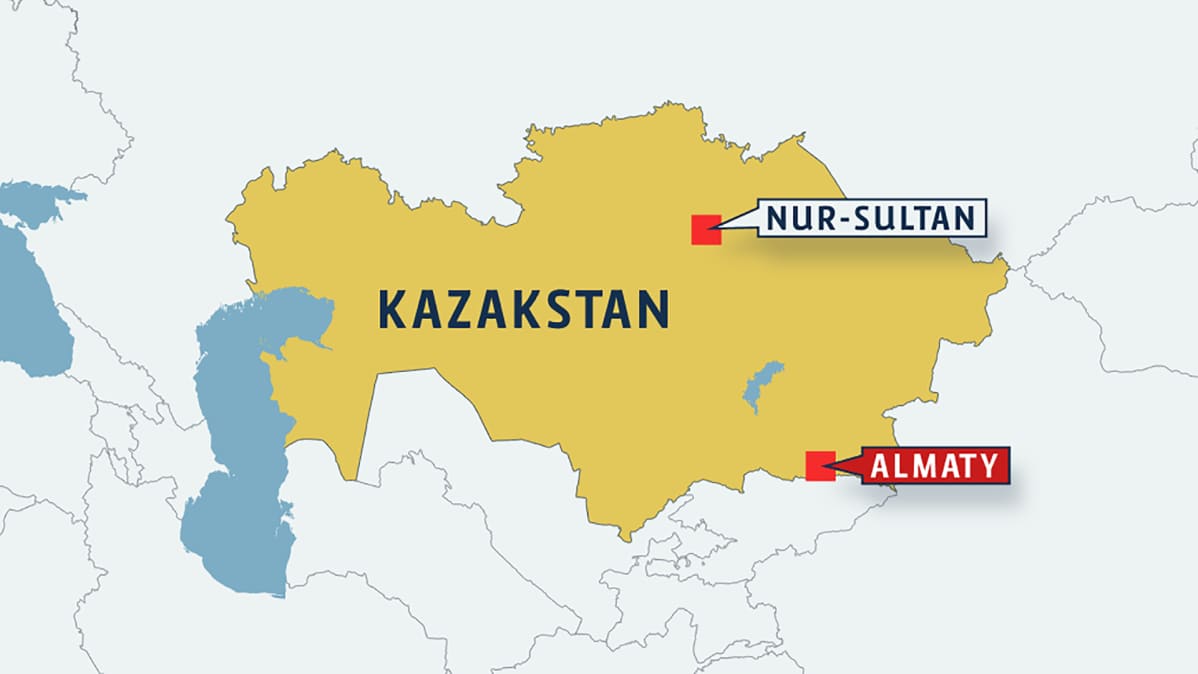 Kazakstanin kartta