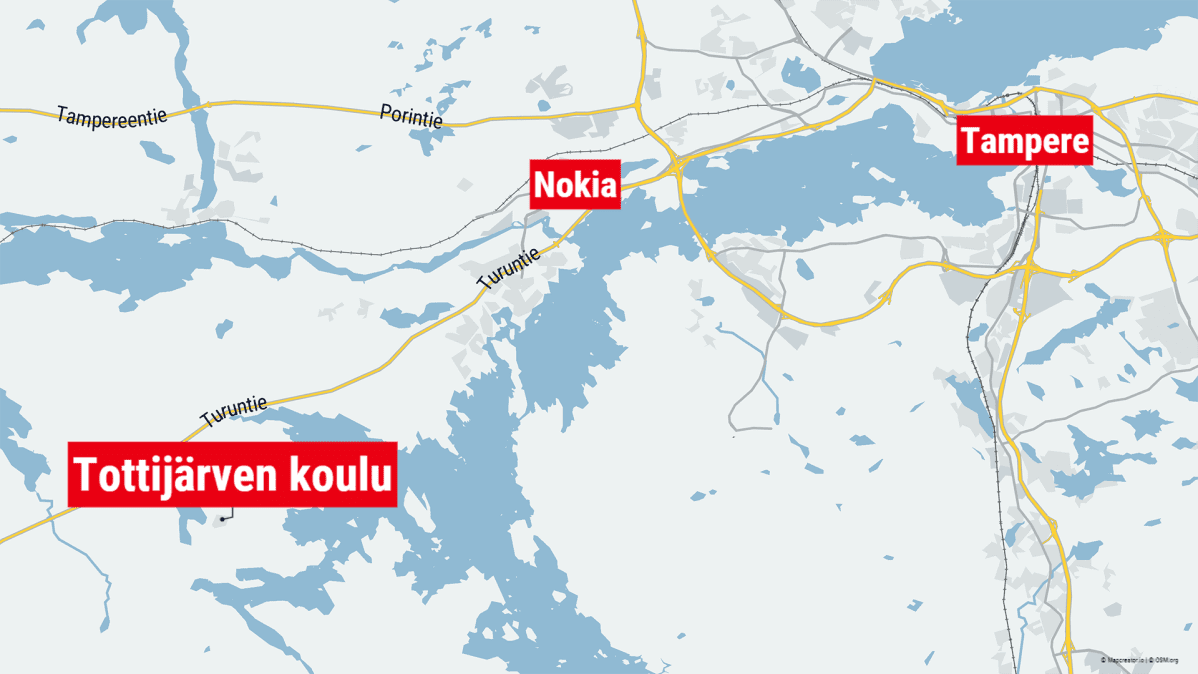 Tottijärven koulu sijaitsee Nokialla.