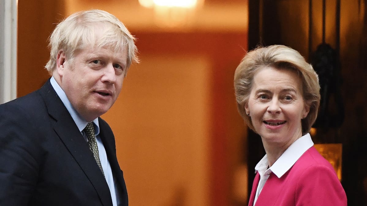 Boris Johnson ja Ursula von der Leyen.