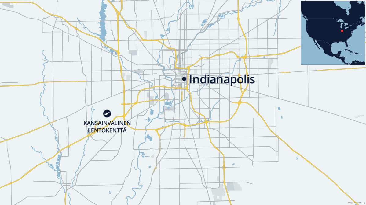 Indianapolis kartalla