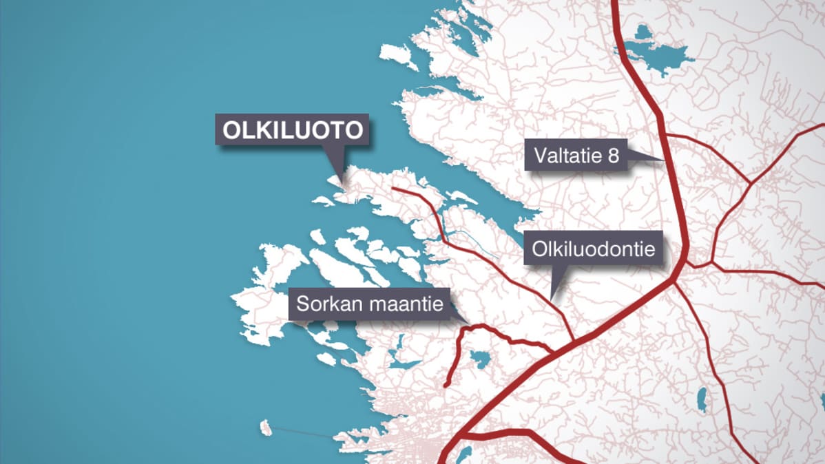 olkiluoto kartta Olkiluodon ydinvoimalan turbiinisalissa öljyvuoto | Yle Uutiset 