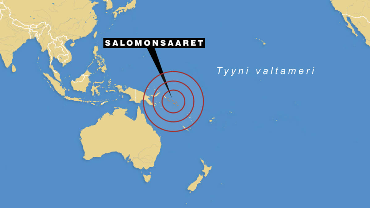 tyynenmeren kartta Tyynenmeren saarille annettu tsunamivaroitus peruttiin | Yle 
