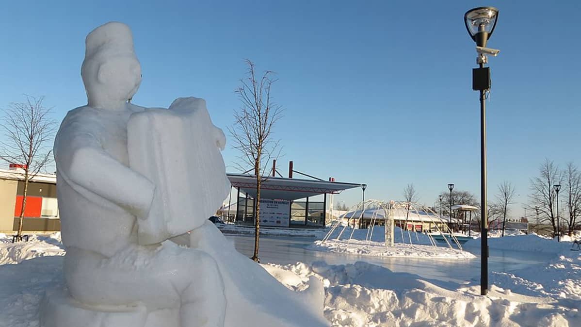 Täikönpuisto talvella