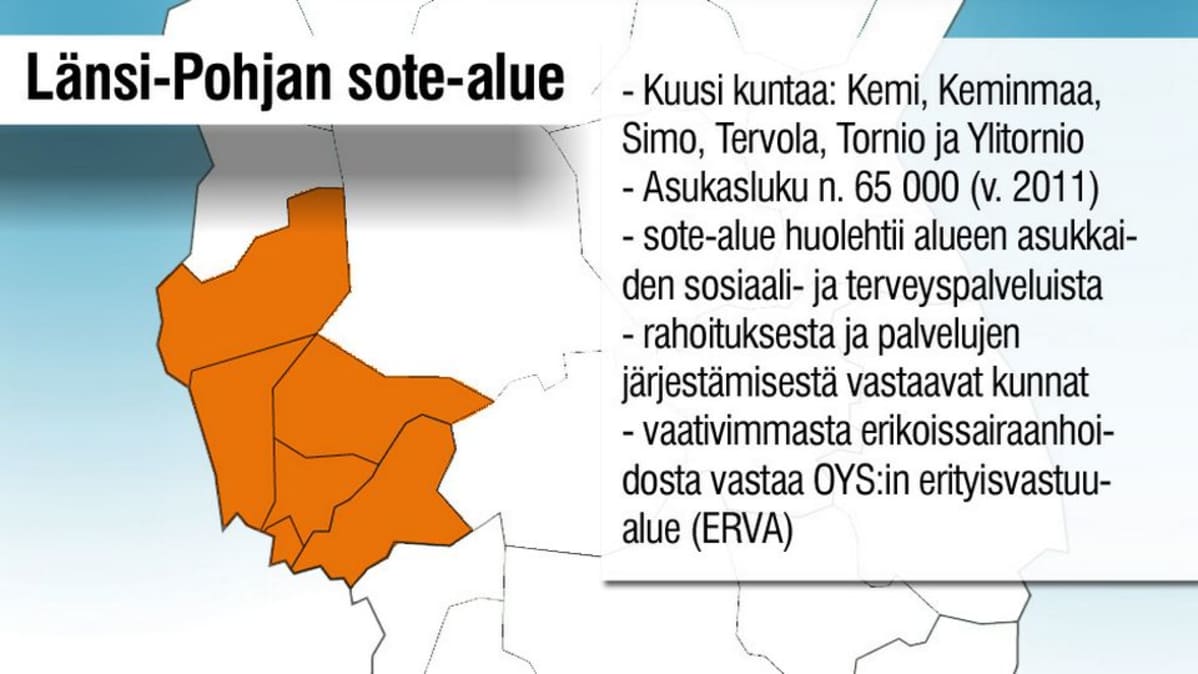 länsi pohjan alue kartta Riittavatko Lansi Pohjan Rahkeet Sote Alueeksi Yle Uutiset Yle Fi länsi pohjan alue kartta