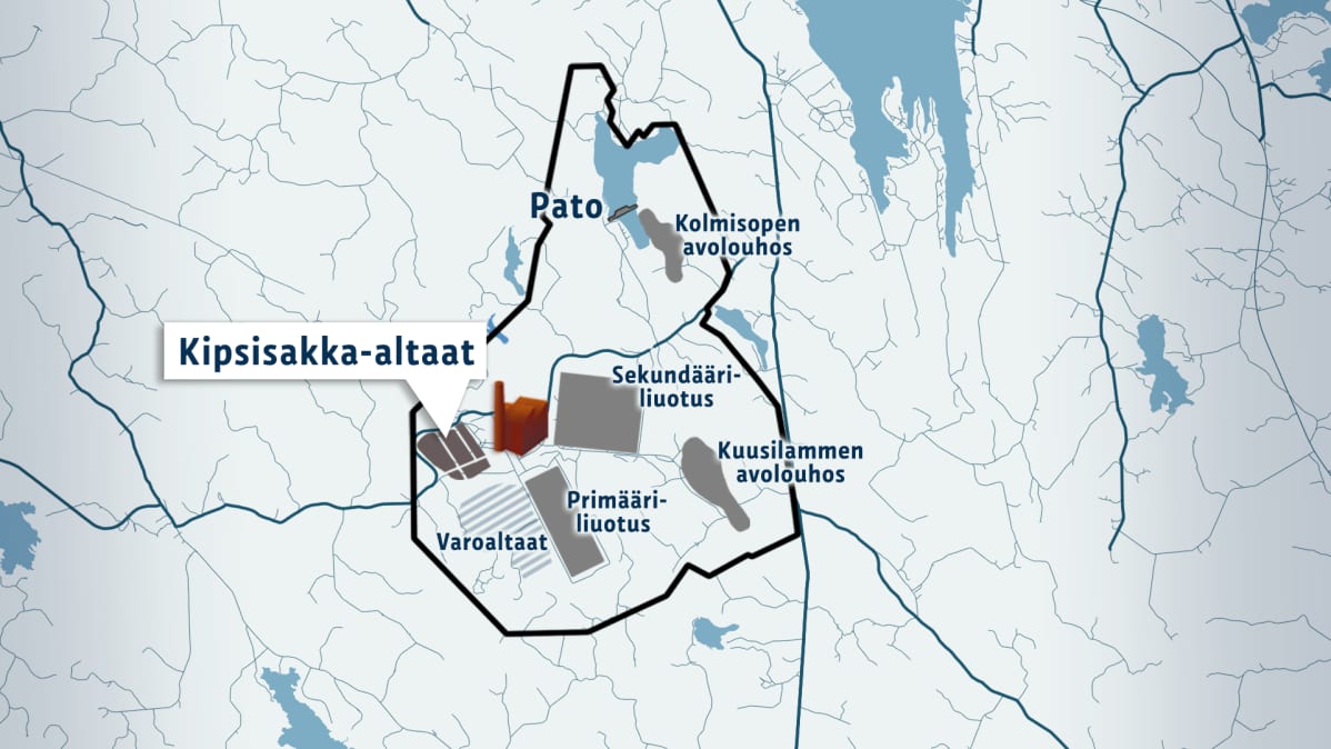 talvivaara kartta Talvivaaran nykypäästöt vasta esinäytöstä | Yle Uutiset | yle.fi