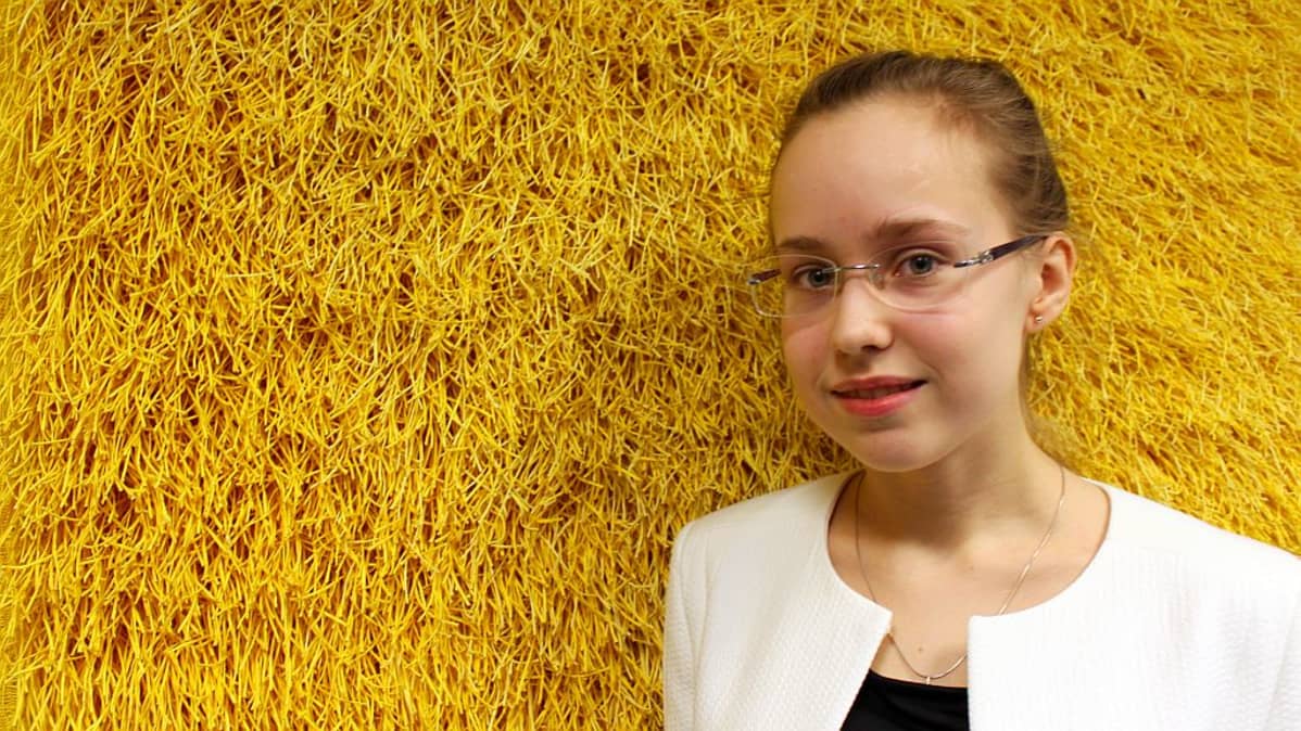 Maria Hämäläinen osallistui Ilmari Hannikaisen pianokilpailuun vuonna 2014.
