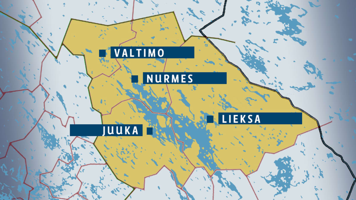 lieksa kartta Pielisjärven kaupunki askeleen lähempänä   yksi neljästä jättäytyi 