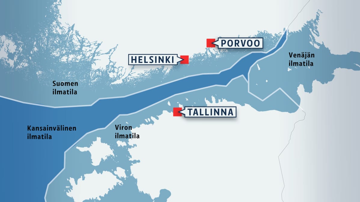 suomen ilmatila kartta Venäläiskoneen epäillään loukanneen Suomen ilmatilaa – jo kolmas 