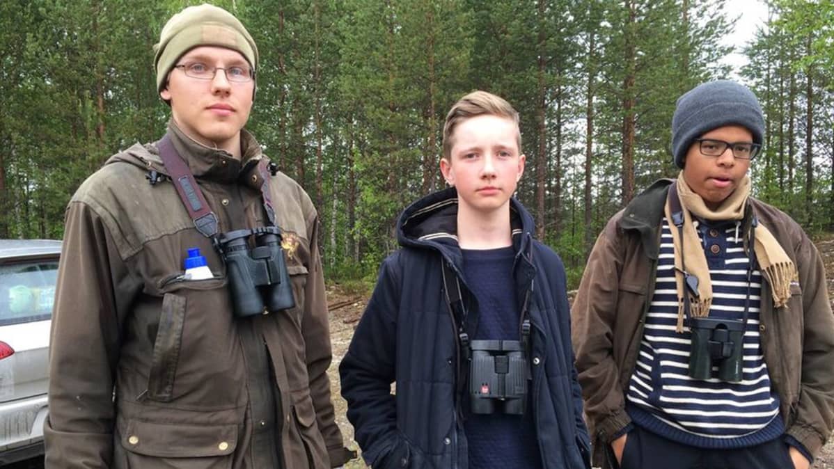 Kim Kuntze, Valtteri Salonen ja Sebastian Andrejeff.