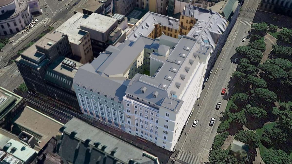 Havainnekuva St. George hotellista.