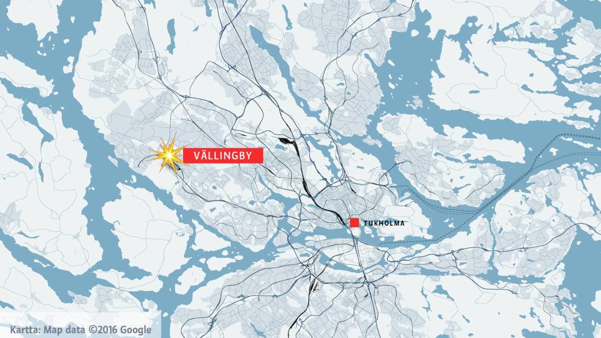 tukholman kartta google Kerrostalossa räjähti Tukholmassa – kaksi otettu kiinni | Yle 