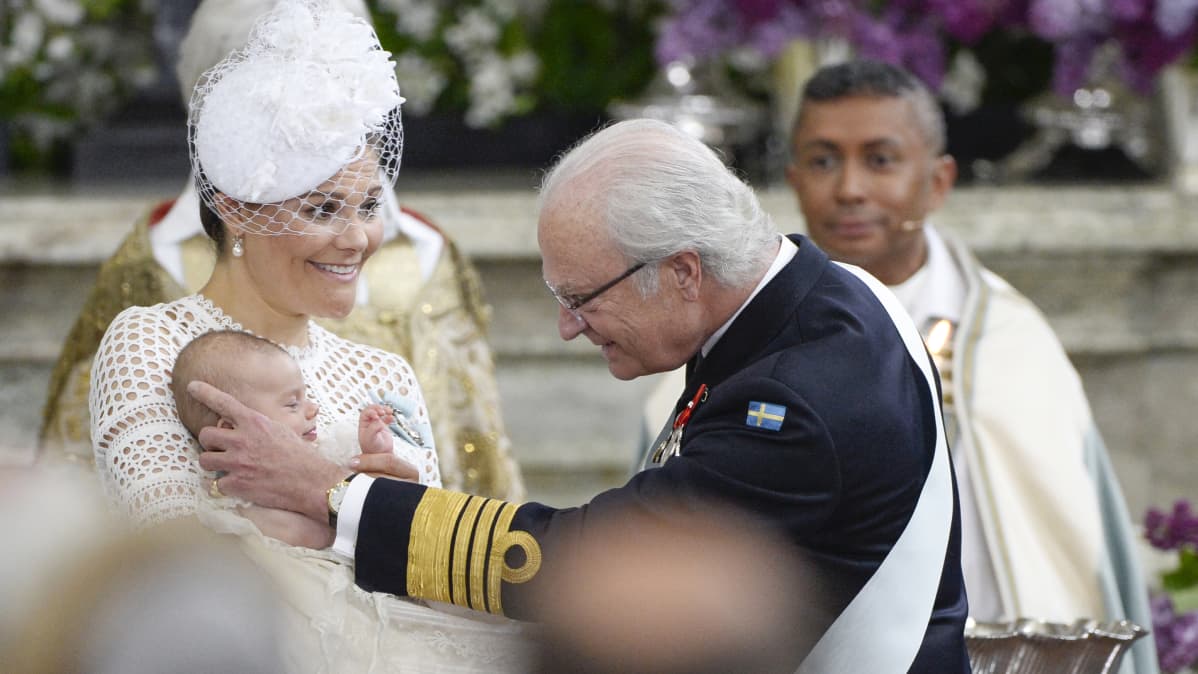 Prinssi Oscarin kastetilaisuus.
