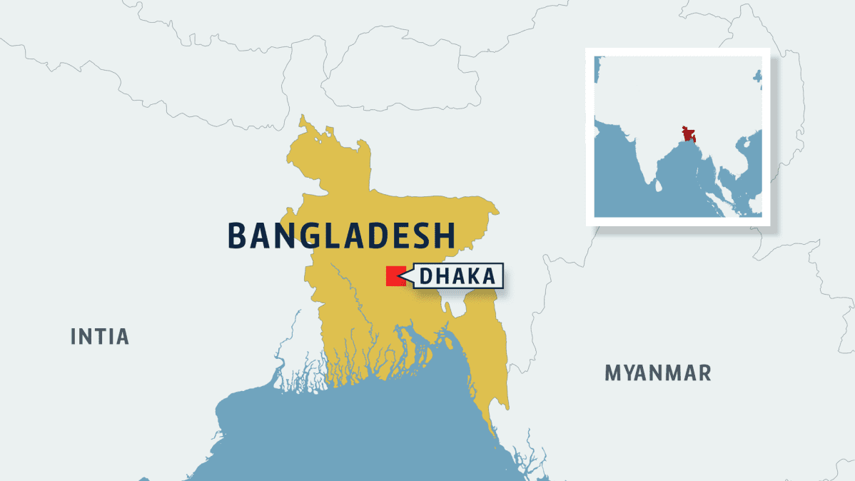 bangladesh kartta Asemiehet hyökkäsivät kahvilaan Bangladeshissa – mahdollisesti 