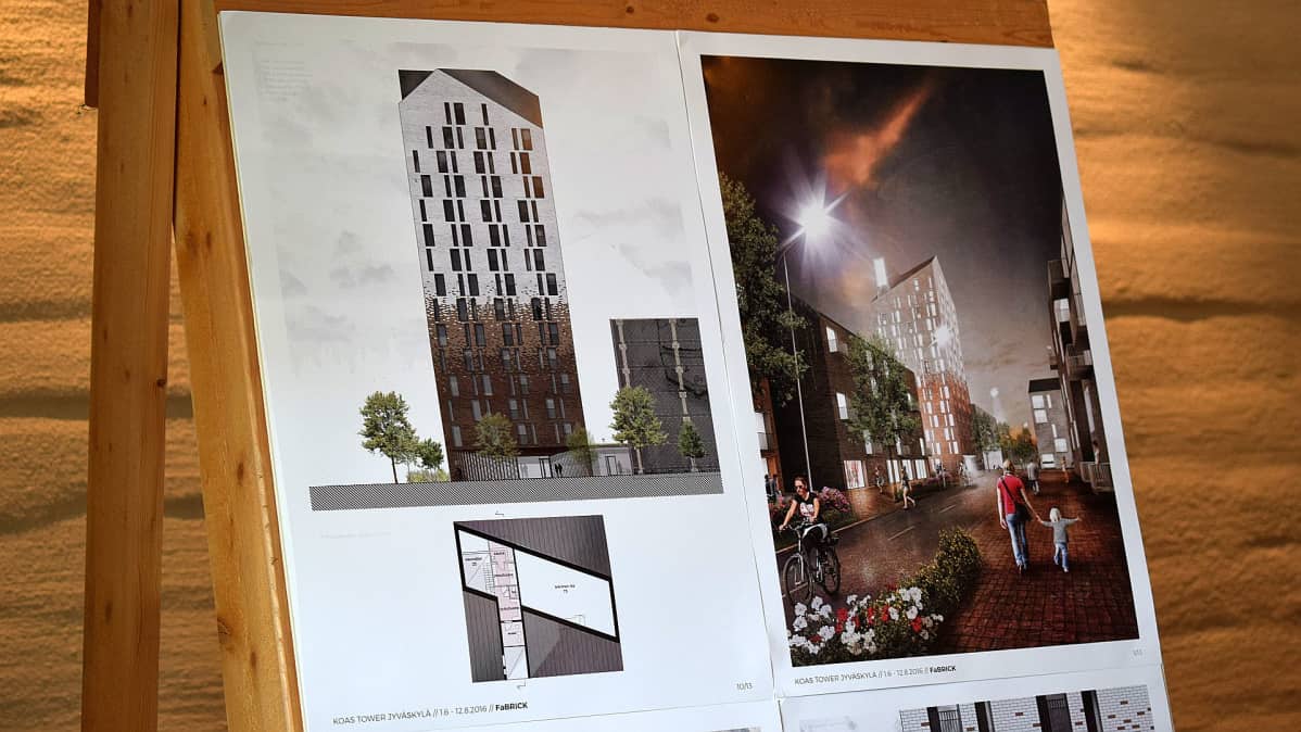 Tornitalossa on viistot kattomuodot ja pienet energiataloudelliset ikkunat.