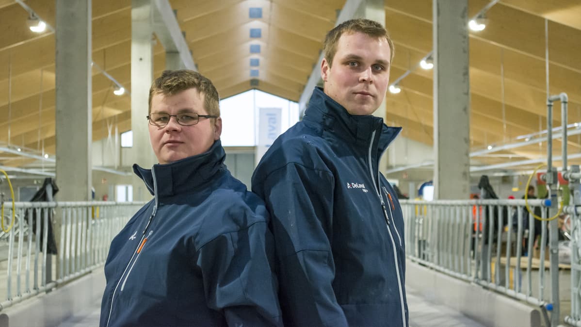 Yrittäjät Veikko ja Heikki Mikkonen.