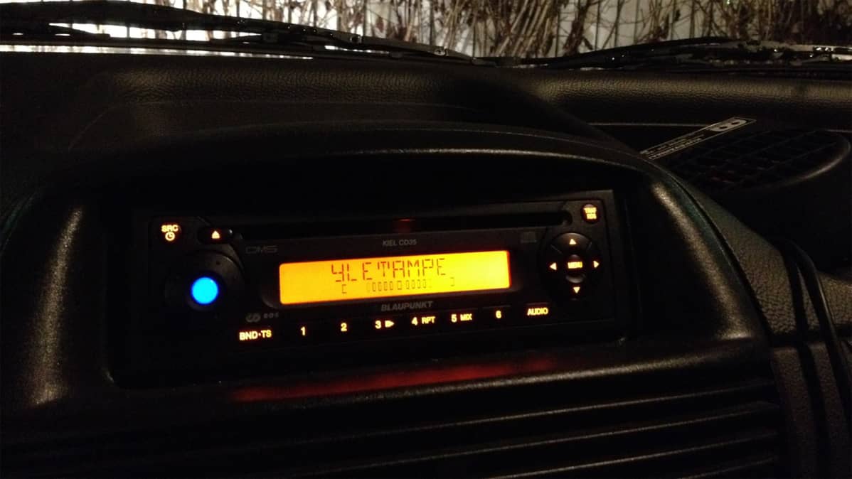 Autoradio on Yle Tampereen taajuudella