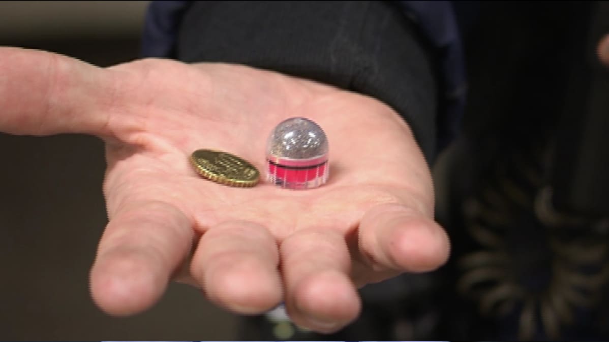 Muovinen projektiili hajoaa osuessaan. Se jättää ihoon noin 50 sentin kolikon laajuisen mustelman.