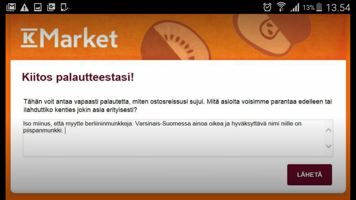 Piispanmunkki-aktivistin valitus ruokakaupalle