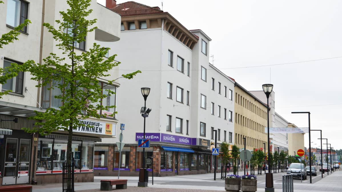 Kauppakatu Kajaanissa.