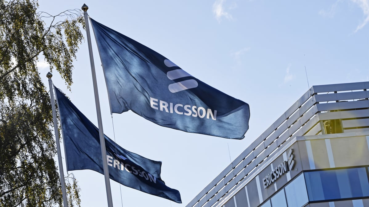 Ericssonin lippuja.