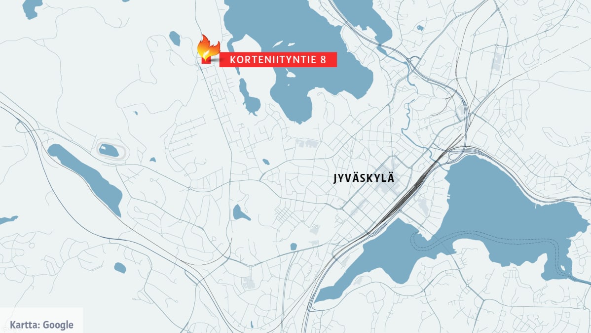 jyväskylä kartta eniro Jyväskylässä useita ihmisiä evakuoitiin kerrostalopalon takia 