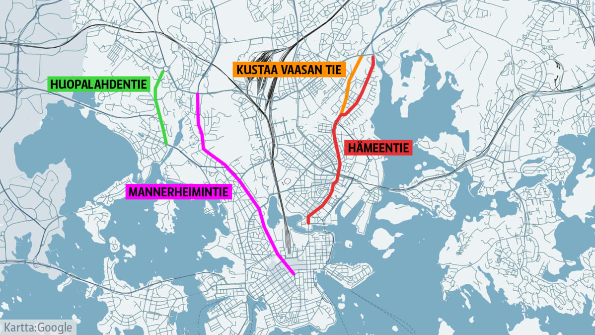 mannerheimintie helsinki kartta Helsinkiin tulossa uusia peltipoliiseja – näille vaarallisille 