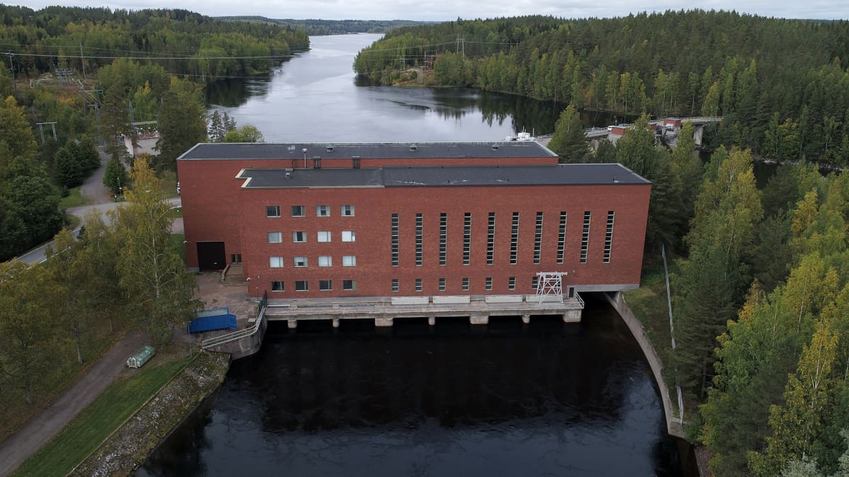 Ilmakuva Mankalan voimalaitoksesta
