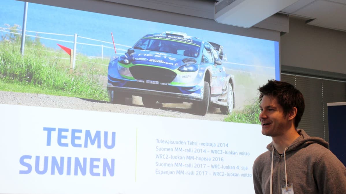 Ralliautoilija Teemu Suninen.