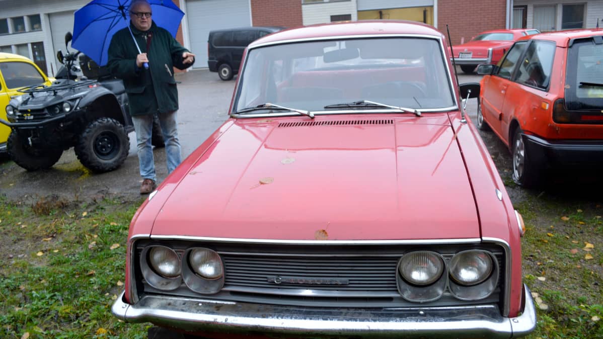 Timo Jakola ja punainen Toyota