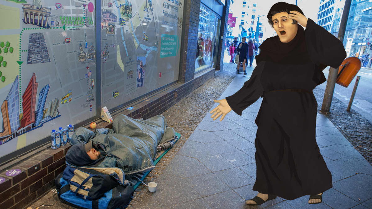 Luther seikkailee nykyajassa.