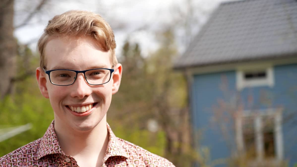 Tuore ylioppilas Johan van der Meer.