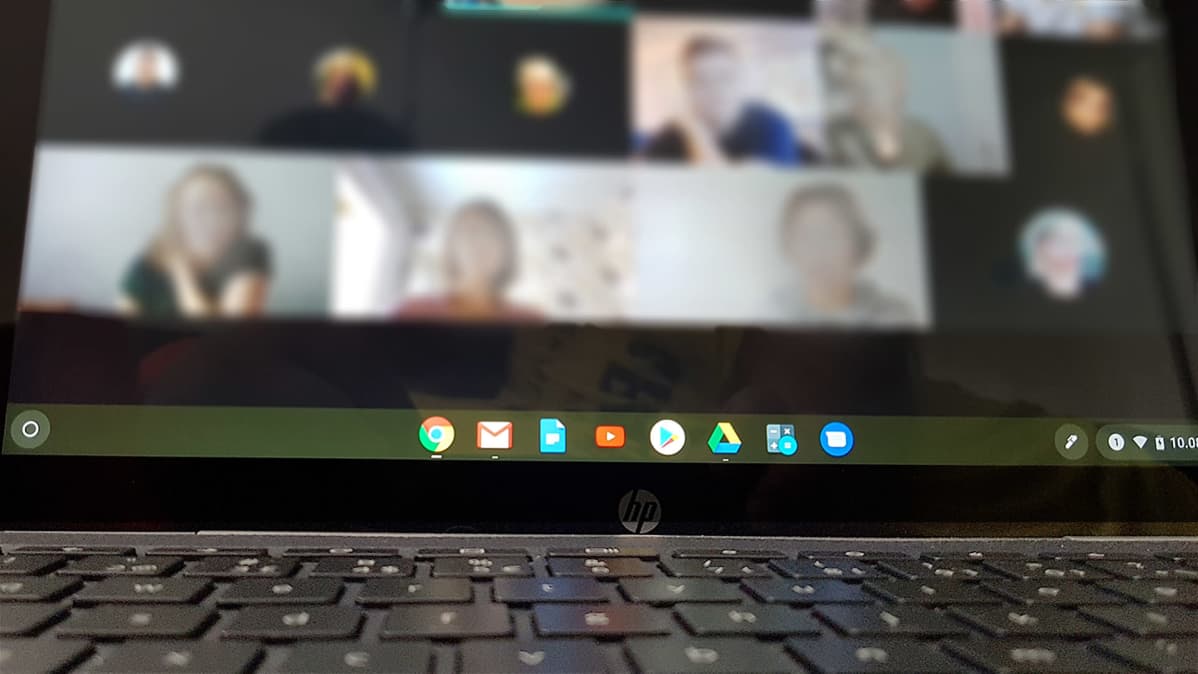 Etätyö videoneuvottelu Google meetsillä