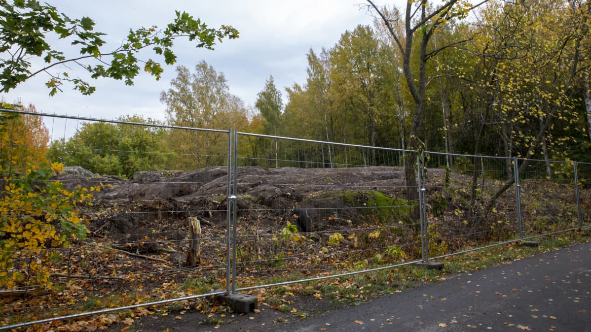 Kumpulan kallioiden työmaa.