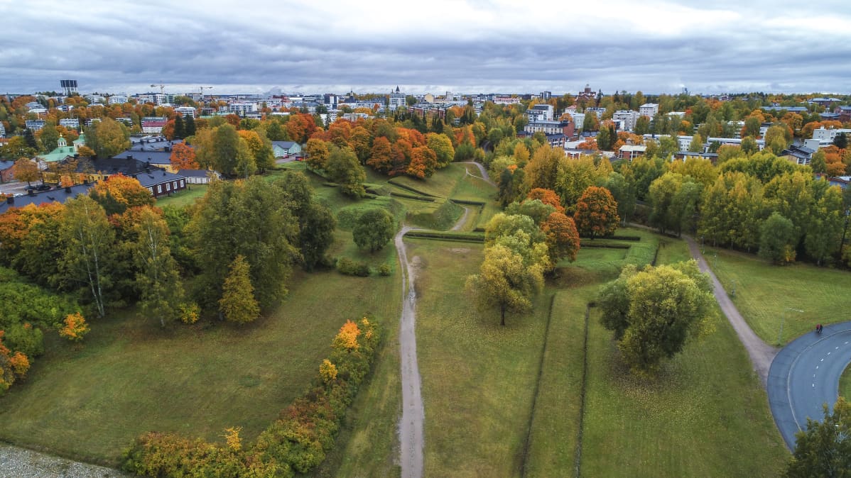 Ilmakuva lappeenrannan Linnoituksesta