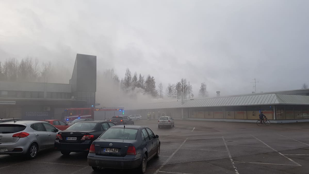 Tulipalo Kouvolassa Katajaharjuntiellä