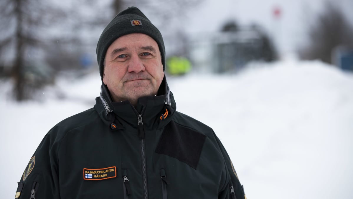 Länsi-Suomen Merivartioston, varapäällikkö Tommy Håkans Suomen ja Ruotsin rajalla.