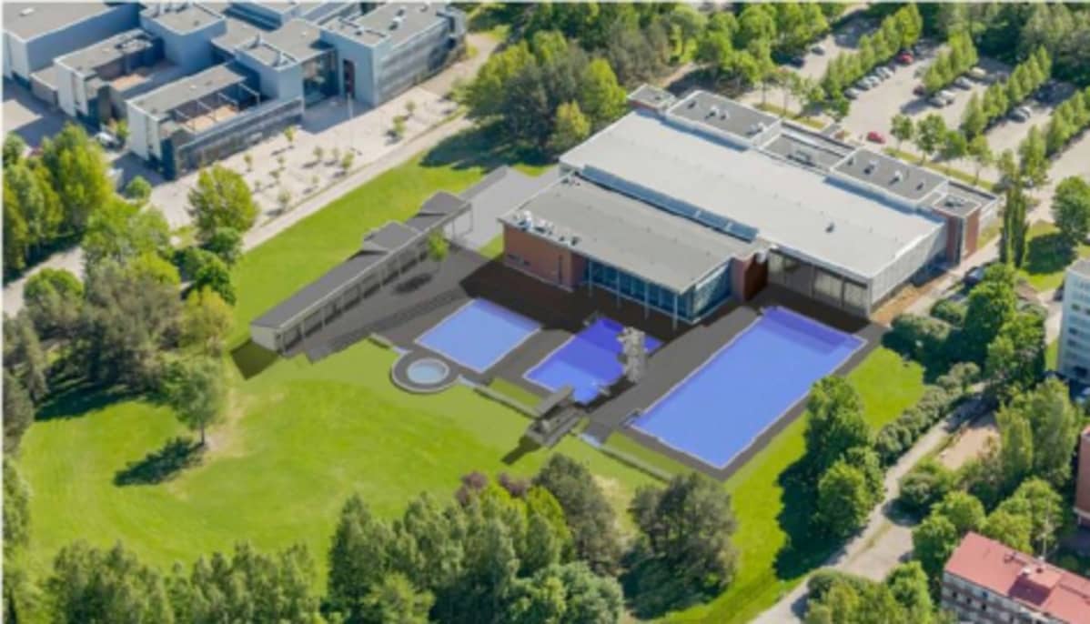 Havainnekuva Tampereen maauimalasta