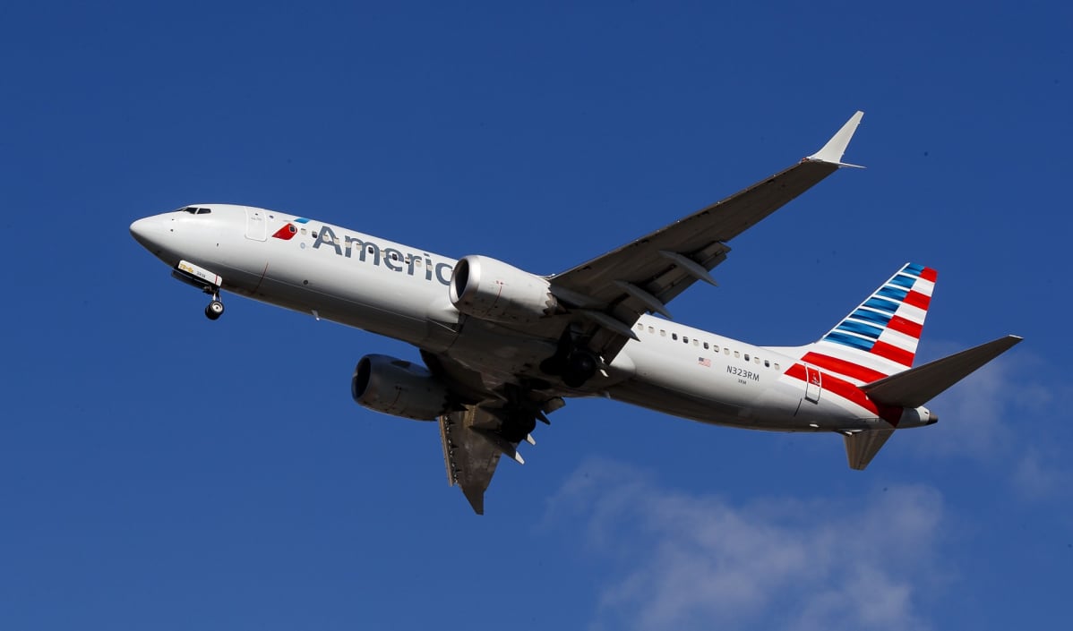 American Airlinesin lentokone.