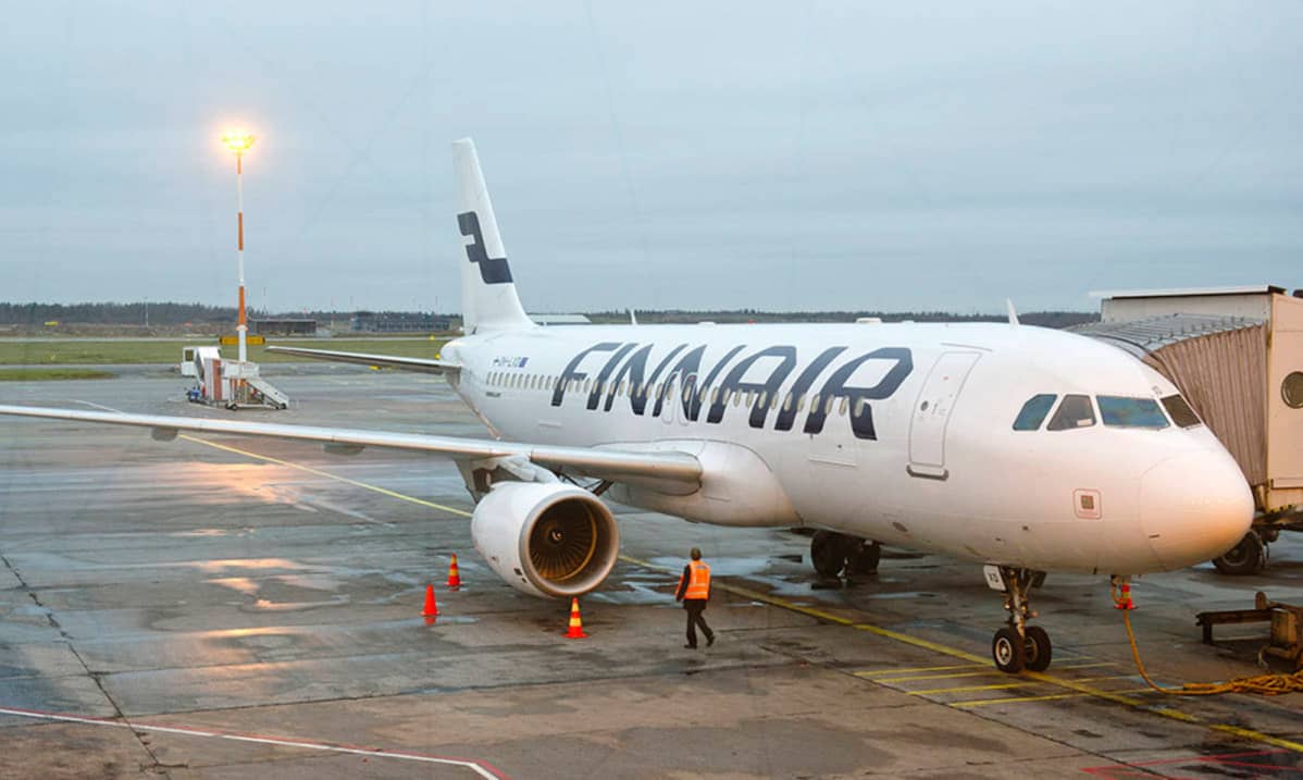 Finnairs Airbus A320-plan på Helsingfors-Vanda