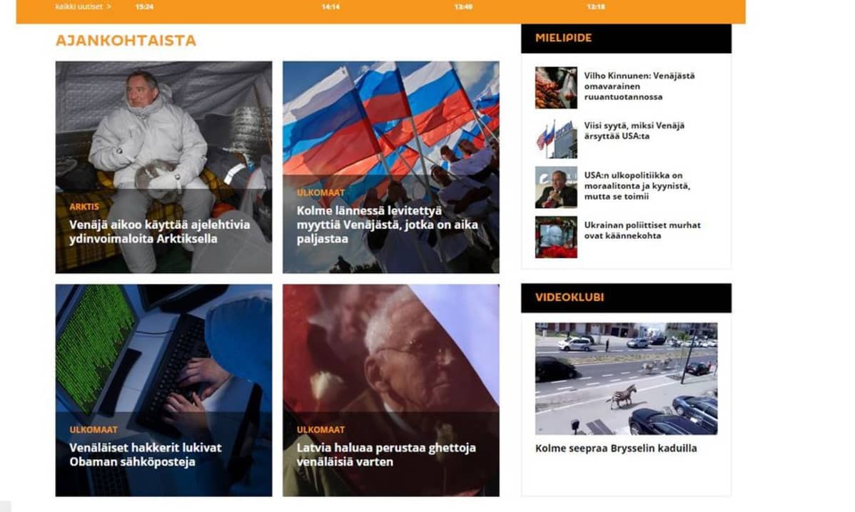 Sputnik uutisoi muun muassa "ajelehtivista ydinvoimaloista"