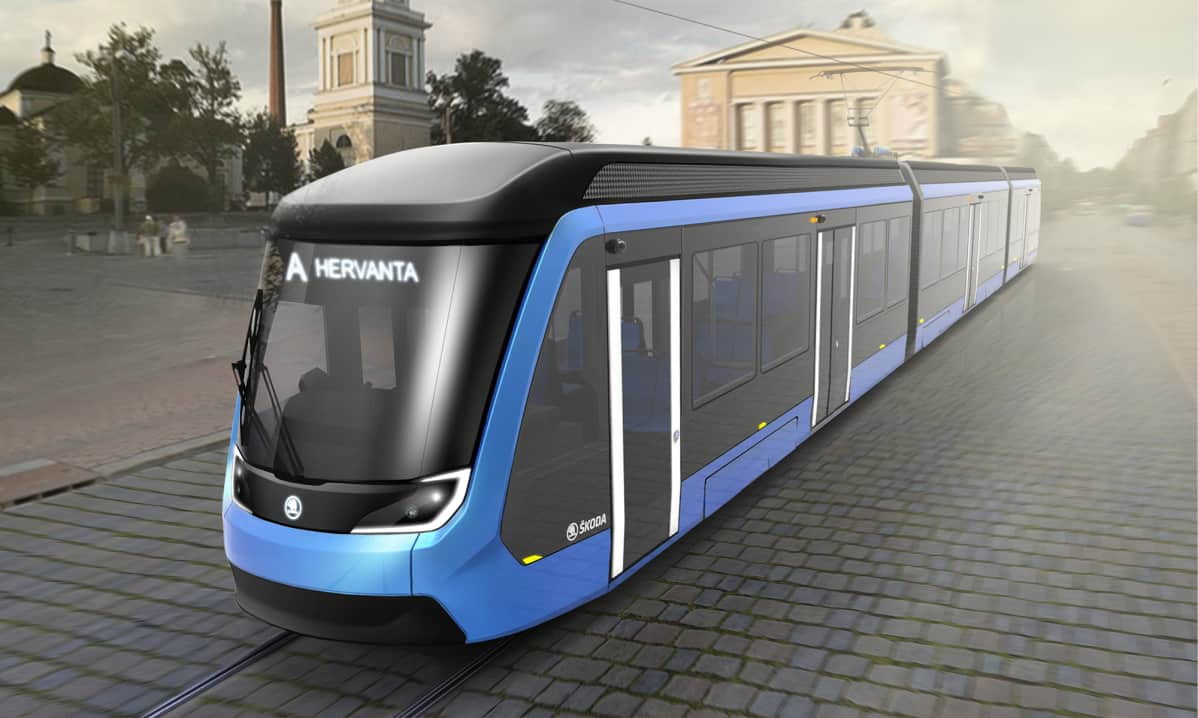 Ratikka Keskustorilla - havainnekuva