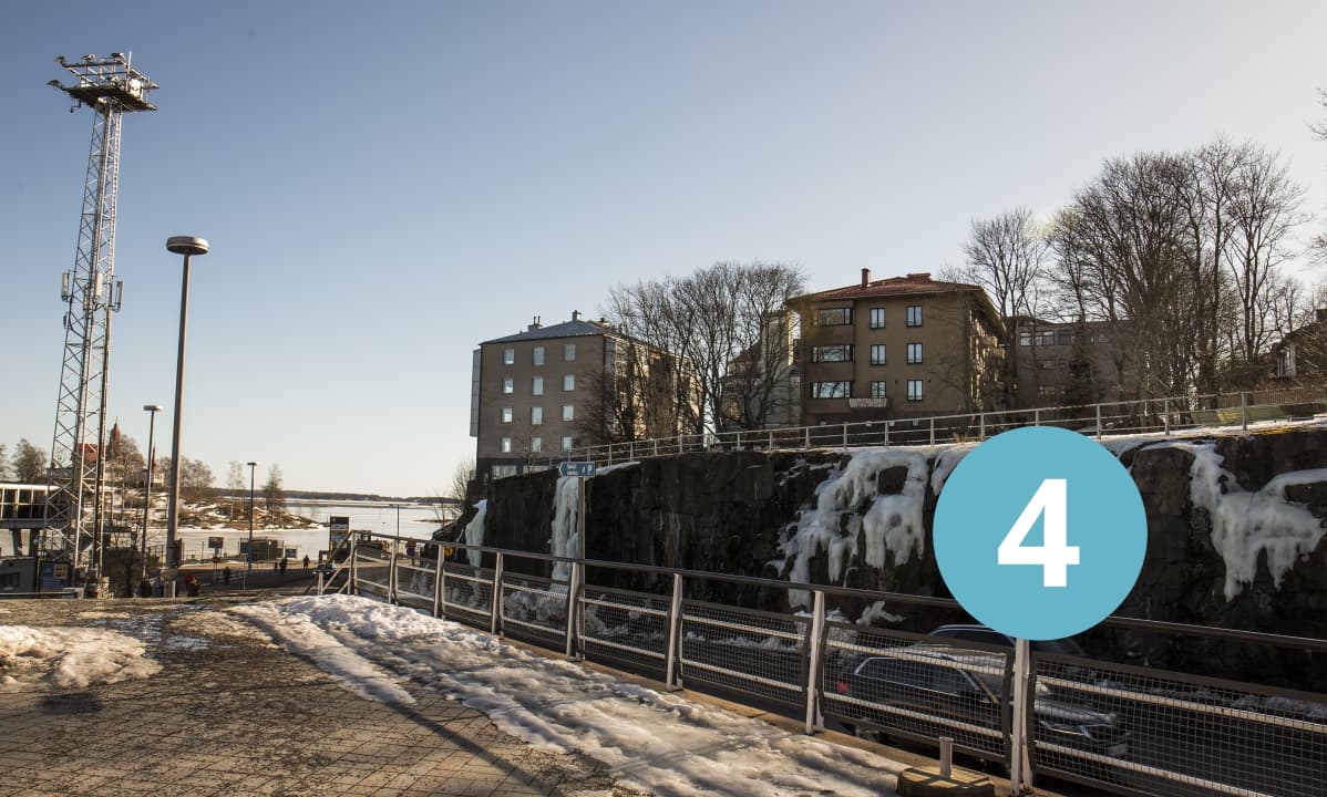 Näköala Eteläsatamasta Suomenlinnaan