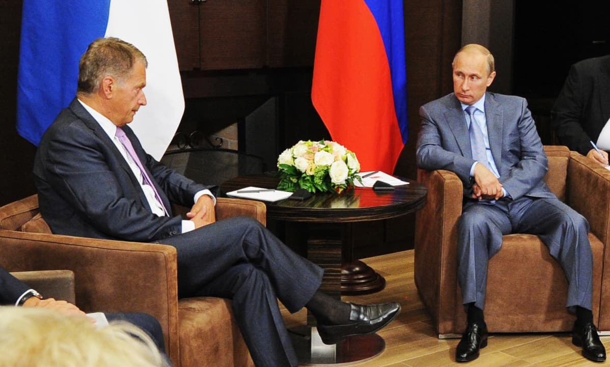 Niinistö ja Putin Sochissa 2014.