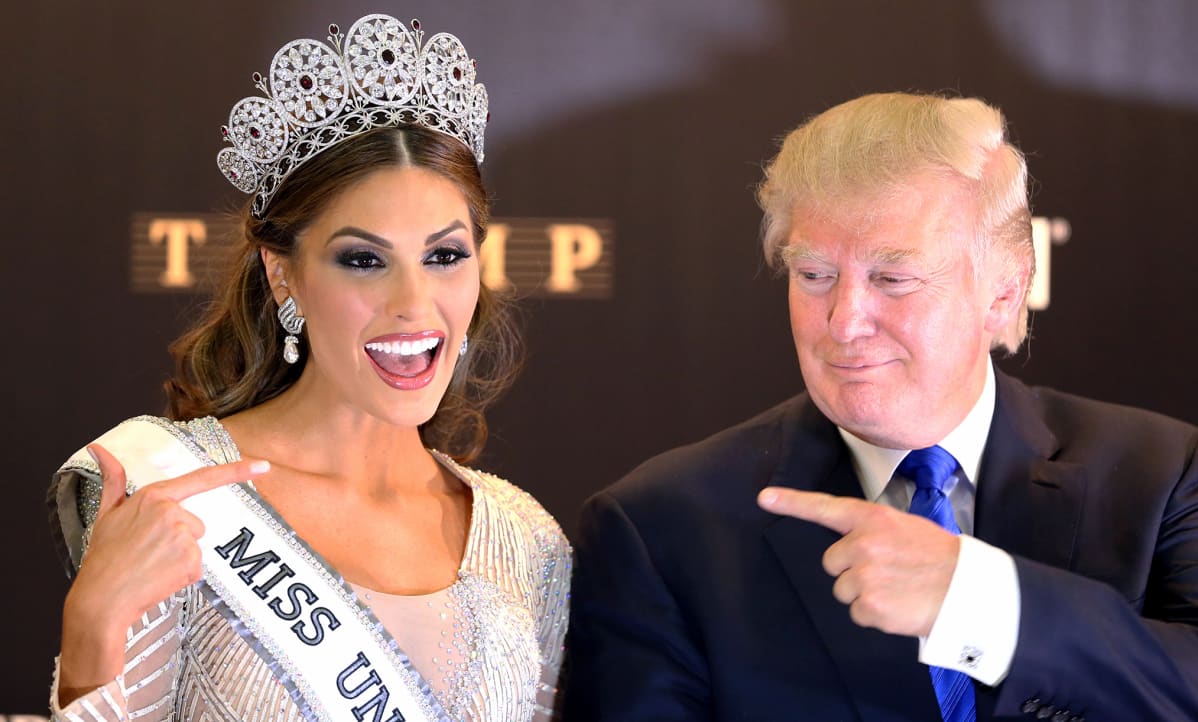 Miss Universum ja Donald Trump.
