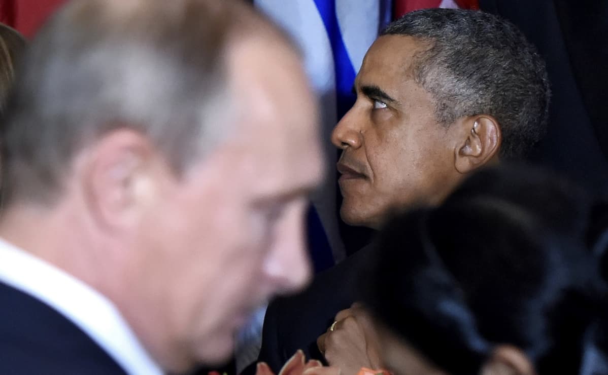 Vladimir Putinin ja Barack Obaman välit olivat viileät. Kuva YK:n yleiskokouksesta New Yorkista lokakuussa 2015.