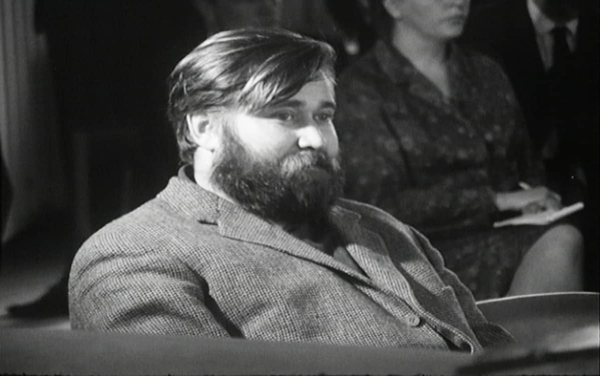 Hannu Salama oikeudenkäynnissä.